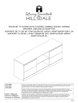 Hillsdale Furniture Brindle Wood 6 inch Media Console El manual del propietario