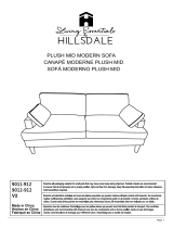 Hillsdale Furniture Positano Upholstered Sofa El manual del propietario