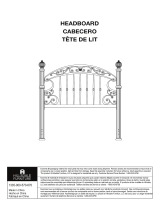 Hillsdale Furniture Chesapeake Metal Headboard El manual del propietario