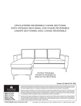 Hillsdale Furniture Alamay Upholstered Chaise Sectional El manual del propietario