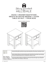 Hillsdale Furniture Addison Wood Nightstand El manual del propietario