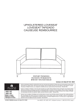 Hillsdale Furniture Alamay Upholstered Loveseat El manual del propietario