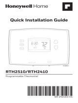 Honeywell Home RTH2410 Guía de instalación