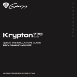 Genesis Krypton770 Professional Gaming Mouse Guía de instalación