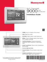 Honeywell Wi-Fi Thermostat 9000 Color Touchscreen Guía de instalación