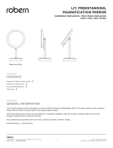 Robern LIT Freestanding Magnification Mirror Guía de instalación