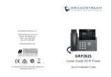 Grandstream GRP2615 Guía de instalación