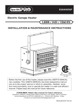 Dyna-Glo EG5000DGP Electric Garage Heater Guía de instalación