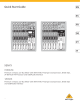 Behringer Mic Preamps Compressors Processor USB Audio Interface Manual de usuario