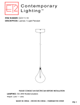 ET2 Contemporary Lighting E23111-18 Manual de usuario