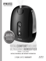 HoMedics Total Comfort Deluxe Ultrasonic Humidifier Manual de usuario