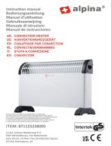 Alpina 871125238005 Convection Heater Manual de usuario