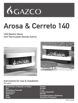 GAZCO Arosa & Cerreto 140 LED Electric Stove Manual de usuario