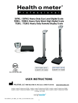 Health O Meter 597KL/597KG Heavy Duty Eye Level Digital Scale Manual de usuario