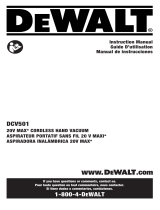 DeWalt DCV501 Manual de usuario