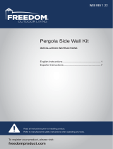 Freedom Pergola Side Wall Kit Manual de usuario