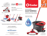O-Cedar 166675 EasyWring Spin Mop and Bucket System Manual de usuario