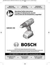 Bosch GSR18V-190 Manual de usuario