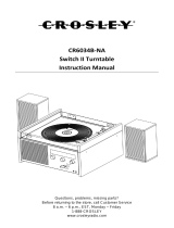 Crosley CR6034B-NA Switch II Turntable Manual de usuario
