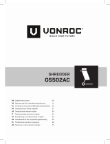 Vonroc GS502AC 2500W Shredder Manual de usuario