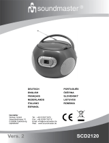Soundmaster SCD2120 Manual de usuario