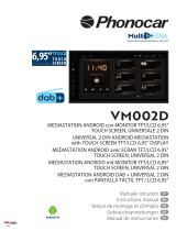 Phonocar VM002D Universal 2 Din Android MEDIASTATION Manual de usuario