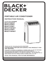 BLACK DECKER BPACT08WT PORTABLE AIR CONDITIONER Remote Control Manual de usuario