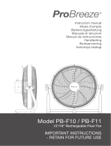 ProBreeze PB-F10 Manual de usuario
