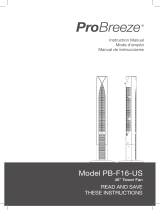ProBreeze PB-F16-US Manual de usuario