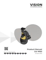 Vision CS-1900 Pair Ceiling Loudspeakers Manual de usuario