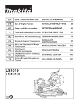 Makita LS1019 Slide Compound Miter Saw Manual de usuario