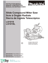 Makita LS1019 Slide Compound Miter Saw Manual de usuario