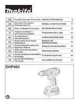 Makita DHP483 Cordless Hammer Driver Drill Manual de usuario