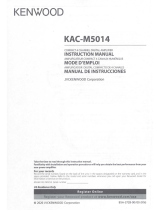 Kenwood KAC-M5014 Manual de usuario