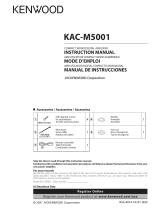 Kenwood KAC-M5001 COMPACT MONO DIGITAL AMPLIFIER Manual de usuario