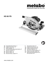Metabo KS 85 FS Manual de usuario