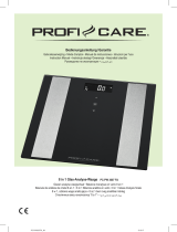 ProfiCare PROFI CARE PC-PW 3007 FA Electronic Glass Bathroom Scale Manual de usuario