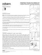 Robern P2PUSHKIT Manual de usuario