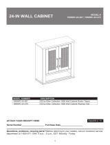 VALEROSA 1658WC-24-267 24-in W x 28-in H x 10-in D Rustic Taupe Oak Bathroom Wall Cabinet Manual de usuario