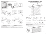 Chicology Pre-Cut Cordless Room Darkening Faux Wood Blinds Manual de usuario