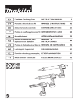 Makita DCG140 Cordless Caulking Gun Manual de usuario