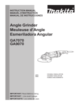 Makita GA7070, GA9070 Angle Grinder Manual de usuario