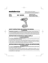 Metabo DS 18DDX Manual de usuario