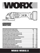 Worx WX812.X 20V Cordless Brushless Angle Grinder Manual de usuario