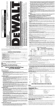 DeWalt D25133, D25262 Heavy Duty SDS Plus Rotary Hammers Manual de usuario