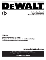 DeWalt DCE158 Manual de usuario