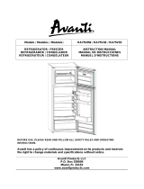 Avanti RA75V0W Manual de usuario
