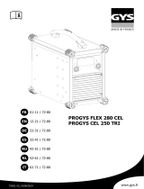 GYS PROGYS FLEX 280 CEL Manual de usuario