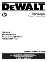 DeWalt DCCS623 20V Max* Pruner Manual de usuario