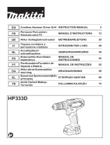 Makita HP333D Manual de usuario